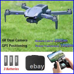 4DRC F12 GPS Drone 6K HD Dual Camera Smart Follow Quadcopter with 3 Batteries