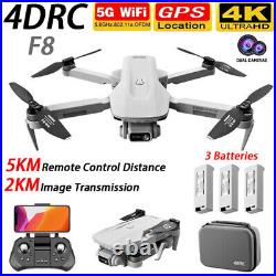 4DRC F8 GPS WIFI FPV Drone 4K HD Dual Camera professional Quadcopter 3 Battery