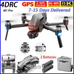 4DRC M1 GPS RC Drone 2-axis Gimbal 6K Camera Professional Quadcopter 2 Battery