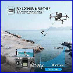 4DRC M1 GPS WIFI FPV Drone 2-axis Gimbal 6K HD Camera Brushless Motor+2 Battery
