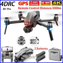 4DRC M1 Pro GPS WIFI FPV Drone 2-axis Gimbal 6K Camera Quadcopter 2 Batteries