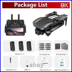 5G 8K GPS Drone Pro with HD Brushless Dual Camera Drones WiFi FPV Foldable RC AE
