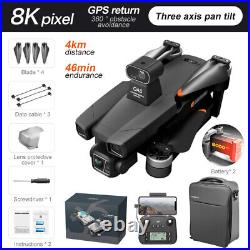 8K GPS 5G FPV Drone with Dual HD Camera Obstacle Avoidance RC Quadcopter Drones