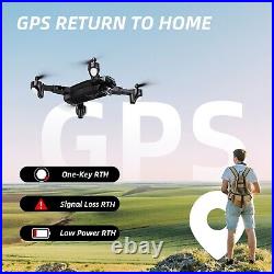 Camera Drone with GPS 5G Adult Beginner Foldable Quadcopter 4K HD+2 Batteries