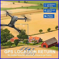 Drone With 4K Camera 5G GPS FPV RC Quadcopter APP Control Brushless +2 Batteries