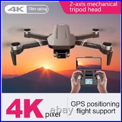 F4 RC Drone with 4K HD Camera GPS FPV Brushless Quadcopter Foldable Drone NEW