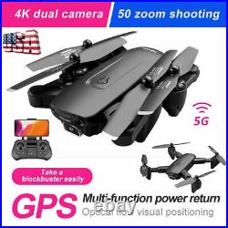 F6 Quad air Drone GPS 4k HD Wide Angle Dual Camera WIFI FPV RC Quadcopter Drone