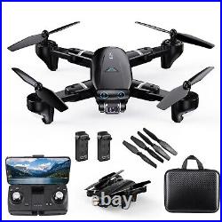 Foldable RC Drone with GPS 4K HD Camera 5G Quadcopter Adult Beginner+2 Batteries