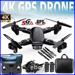 GPS RC Drone 4K HD Camera 5G WiFi FPV Foldable Quadcopter Battery Transmission