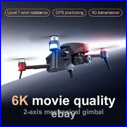 Professional 5G WiFi GPS Drone HD 4K 2 Axis Gimbal RC 6K Camera Quadcopter drone