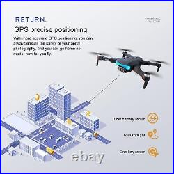 Professional Drones with Dual Camera for Adults 6k for Beginner with GPS Auto
