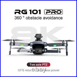 RG101 Pro RC Drone GPS 5G WIFI FPV 2-axis Gimbal 8K HD Dual Camera + 2 Battery