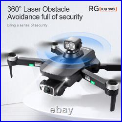 RG109 MAX RC Drone GPS FPV 4K Dual Camera Follow Me Obstacle Avoidance 2 Battery